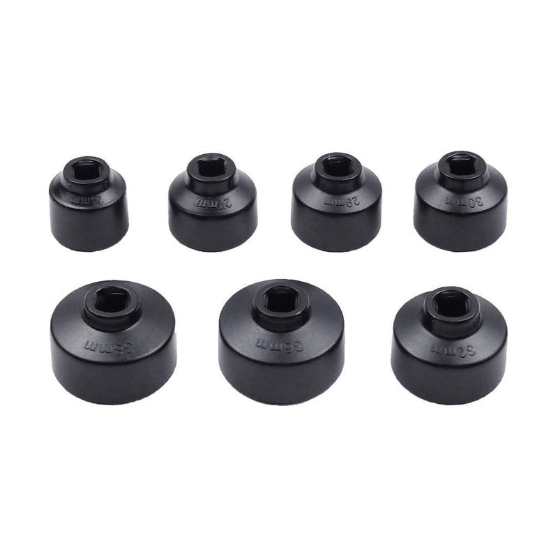 Ibetter 10PCS مجموعة أدوات مفتاح غطاء فلتر الزيت تشمل 24mm,27mm,29mm,30mm,32mm,36mm,38mm, 64mm مجموعة إزالة غلاف فلتر الزيت لتويوتا, BMW, مرسيدس, VW - Image 2